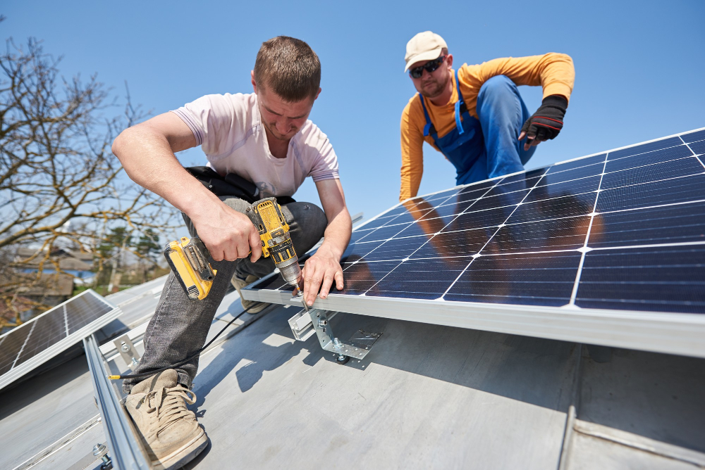 Pose de panneaux solaires photovoltaïques à Castries